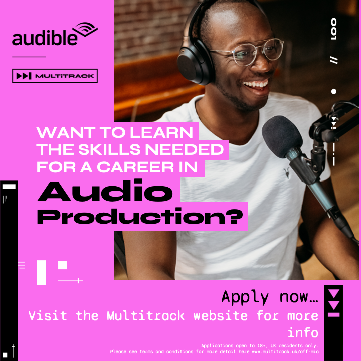 _multitrack's tweet photo. Have you faced barriers entering the audio industry? We’ve teamed up with Audible to offer free workshops in audio production. Visit https://t.co/NcRNlyyRfc for more information. https://t.co/nWr2nNJKPW