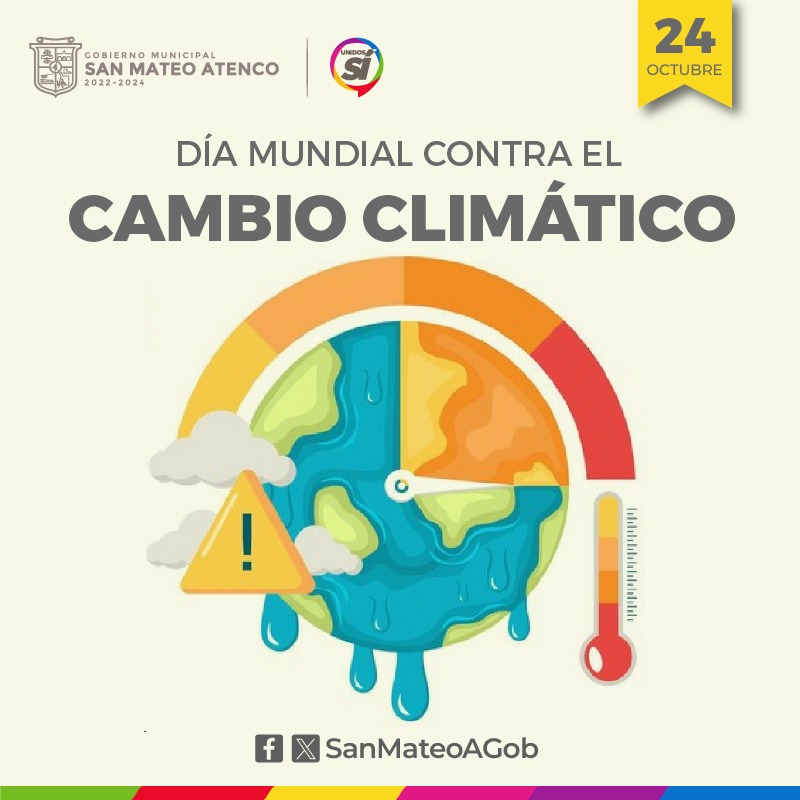 SanMateoAGob's tweet photo. 🗓️ #24DeOct | Hoy es el Día Internacional contra el #CambioClimático, una fecha que nos llama a generar acciones urgentes que ayuden a contrarrestar los daños a nuestro planeta 🌎, como 1/2 https://t.co/JxVmnMniIP
