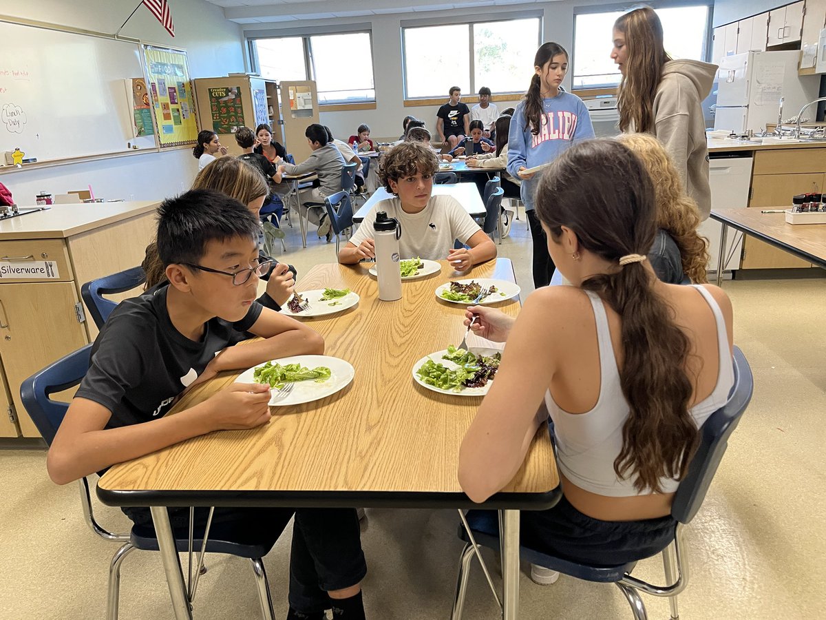 Harvest to table in one class period! Healthy, delicious, easy, sustainable. #hydroponics #growyourown #youngchefs #wearechappaqua  @7BFACS @NYsunworks @SevenBridgesMS