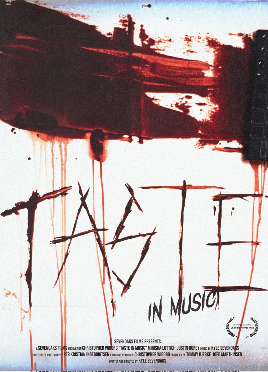 I'm incredibly excited to announce that my horror comedy short Taste in Music has been officially selected for the <a href="/LAIndieHorror/">LA Indie Horror Society</a> film festival. It'll be screening on October 31st alongside some amazing other films.