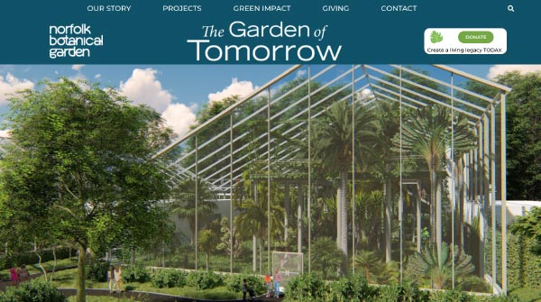 VistagraphicsI's tweet photo. VistaGraphics built a microsite for Norfolk Botanical Gardens, Garden of Tomorrow. Our design won a Digital Platform Excellence Award at the 2022 PRSA Hampton Roads Chapter Pinnacle Awards! https://t.co/iQF1TtyXUd https://t.co/IeQDGnxIE3