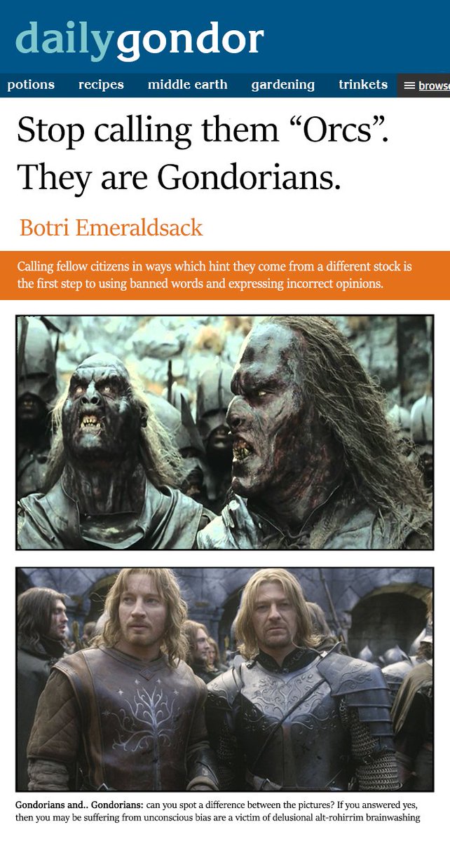 GandalfWhitesOn's tweet photo. #orcposting #notallorcs https://t.co/sB60zZRX84