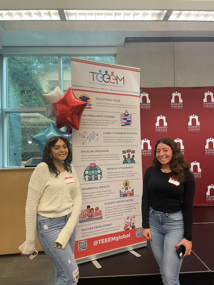 TEEEM Leadership symposium today at Ramapo College with Ella and Kisberli representing our Interact Club! <a href="/CresskillMSHS/">Cresskill MS/HS</a>