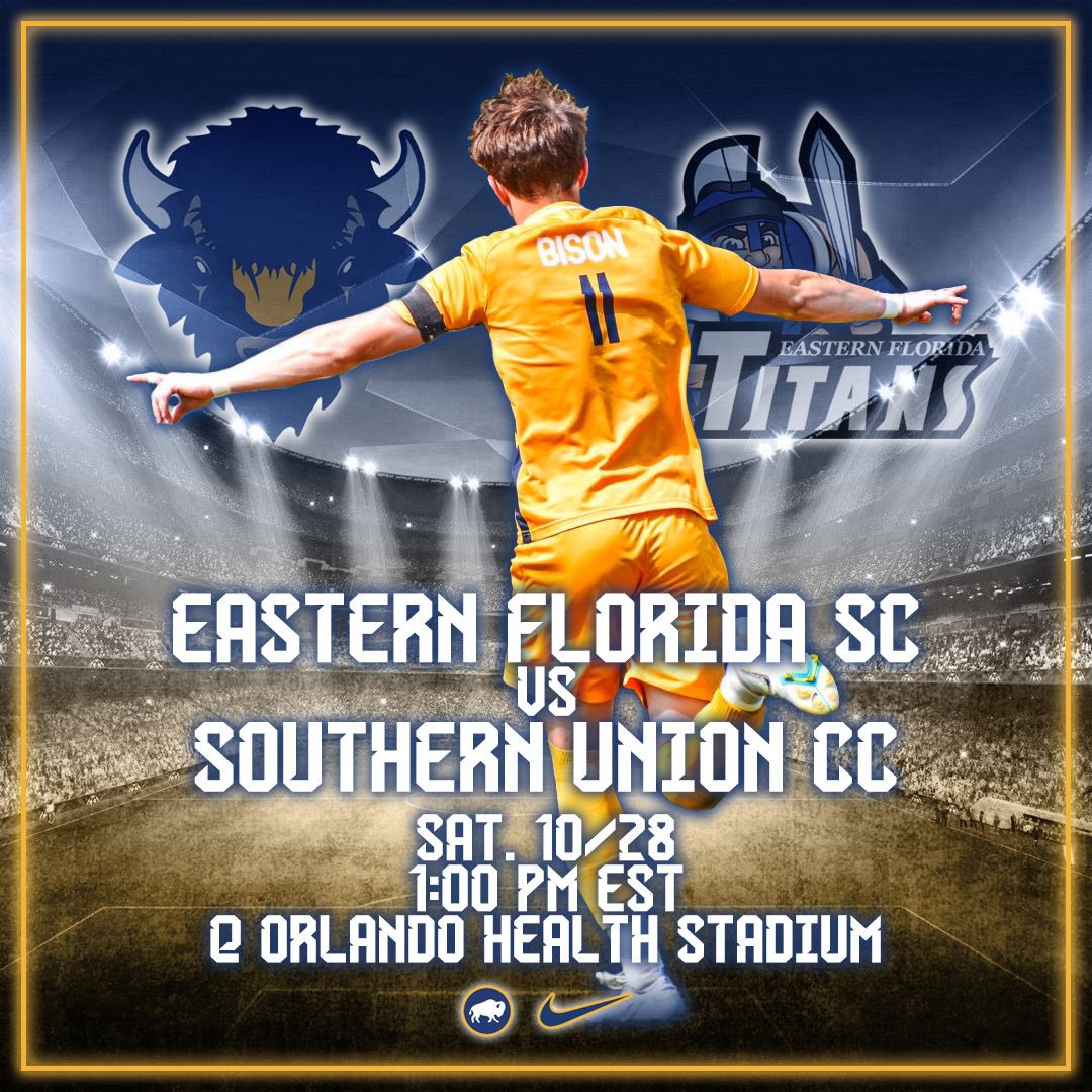 The Bison have qualified for the postseason in #YearOne of the program! Southern Union will face #3 Eastern Florida State on Saturday in the NJCAA Southeast District Play-In game! #gobison🦬 #StrongFoundation
