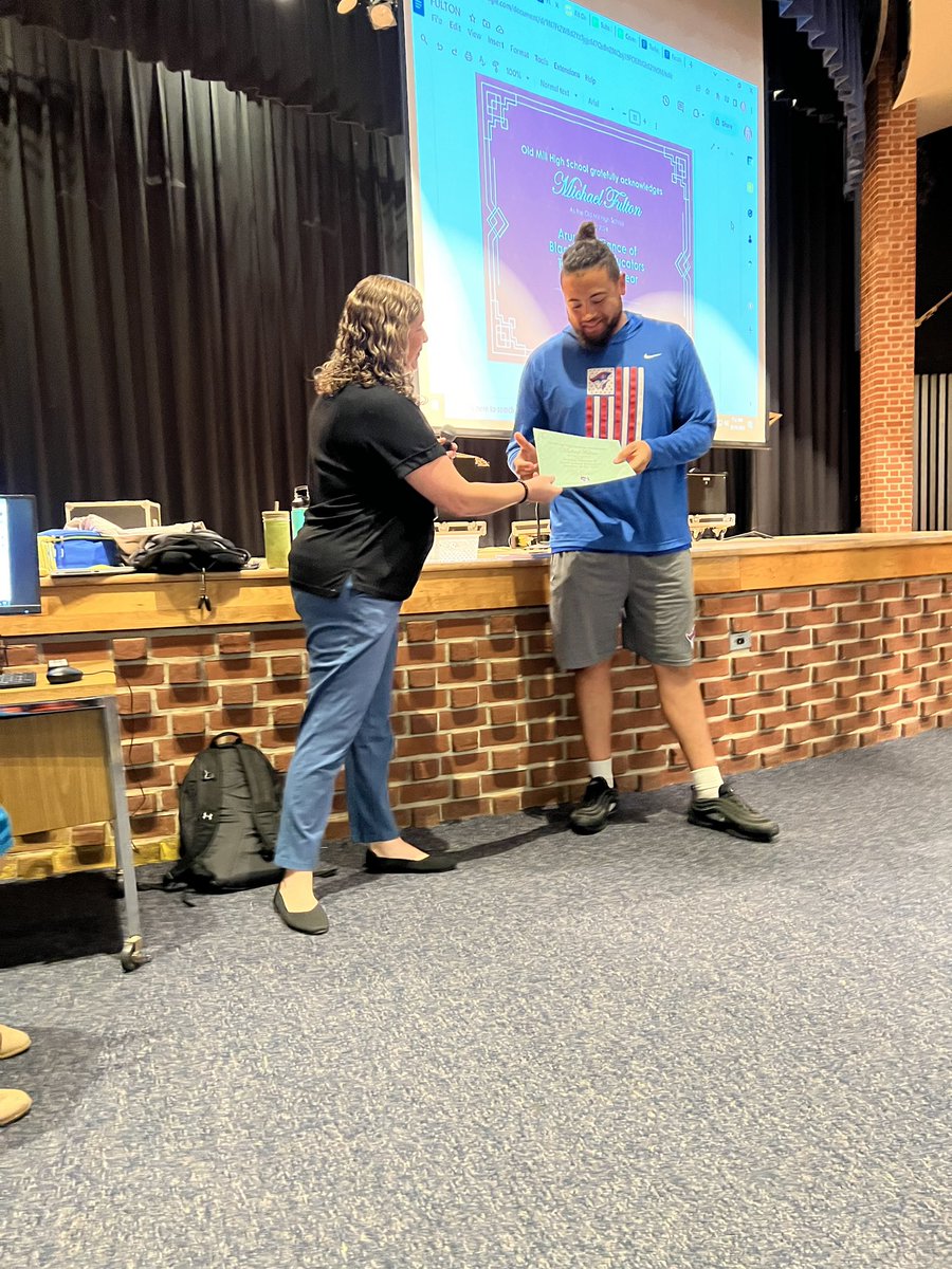 OldMillHSAACPS's tweet photo. Congratulations to Coach Fulton who was nominated for the Arundel Alliance of  Black School Educators Teacher of the Year! https://t.co/uUk1sgXTwZ