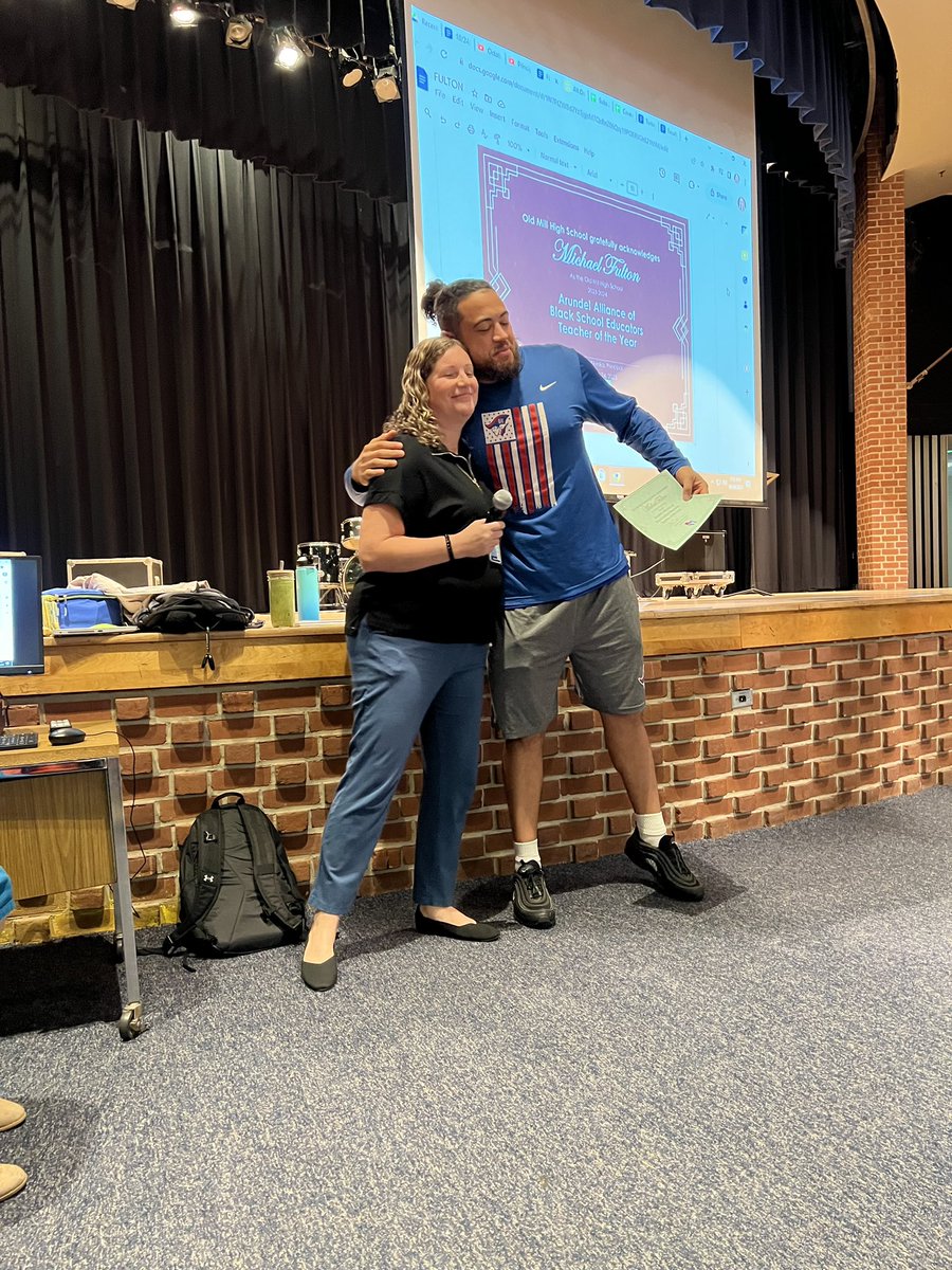 Congratulations to Coach Fulton who was nominated for the Arundel Alliance of  Black School Educators Teacher of the Year!