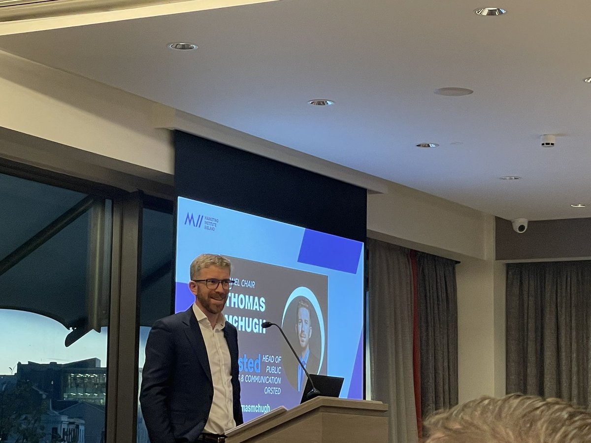 boundysandy's tweet photo. Great to be here at #MIICork to hear all about ESG with a fantastic panel chaired by Thomas McHugh from @Orsted https://t.co/pgVc2X3Cvi