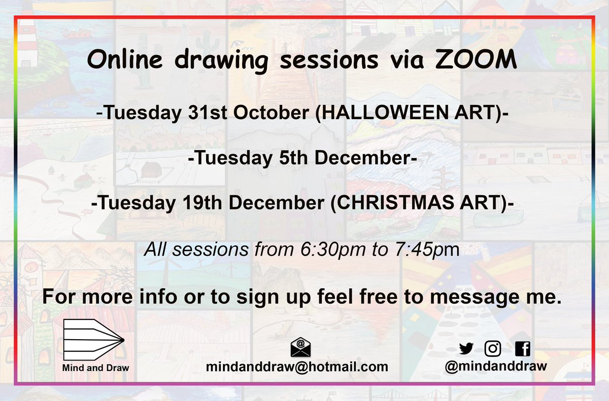 mindanddraw🖌🖍✏️ (@mindanddraw) on Twitter photo Hi everyone, here is the schedule of upcoming <a href="/mindanddraw/">mindanddraw🖌🖍✏️</a> art sessions in the next few months.🖌🎨🎶🖍
I am looking forward to doing sessions again at <a href="/Kingsway__CC/">Kingsway Community Connections</a> as well as <a href="/LanguageHubScot/">The Language Hub C.I.C.</a> & <a href="/MILKcafeglasgow/">MILK Café</a>
We have online art sessions as well. 🖍🖌
Feel free to share🙂 Hi everyone, here is the schedule of upcoming <a href="/mindanddraw/">mindanddraw🖌🖍✏️</a> art sessions in the next few months.🖌🎨🎶🖍
I am looking forward to doing sessions again at <a href="/Kingsway__CC/">Kingsway Community Connections</a> as well as <a href="/LanguageHubScot/">The Language Hub C.I.C.</a> & <a href="/MILKcafeglasgow/">MILK Café</a>
We have online art sessions as well. 🖍🖌
Feel free to share🙂