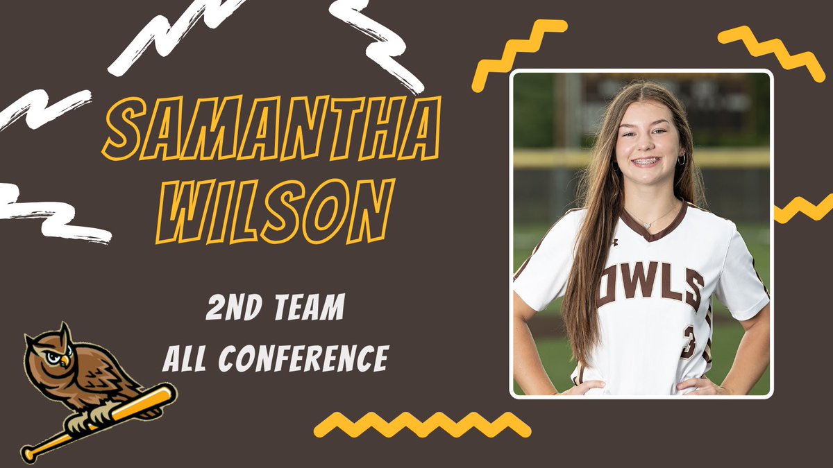 owlssoftball's tweet image. Congratulations to Samantha Wilson and Ty Schenck for earning 2nd Team All Conference this season! #greatdaytobeanowl