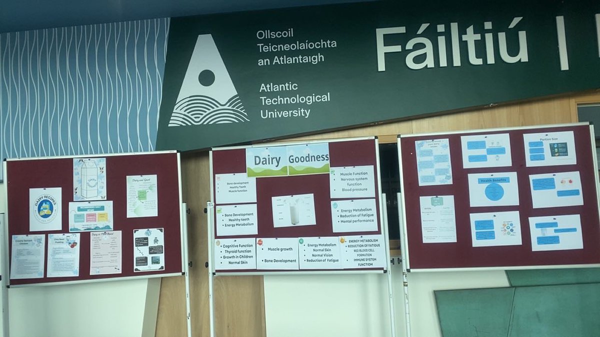NutrDunneRight's tweet photo. Some pictures and important information from our ‘Dairy Goodness’ stand from Health and wellbeing week 2023 - 3rd October @atugalway 
Reference: National Dairy Council Ireland - [online] - Available at:https://t.co/veJsz7hFBR https://t.co/Hy2xex9xSU