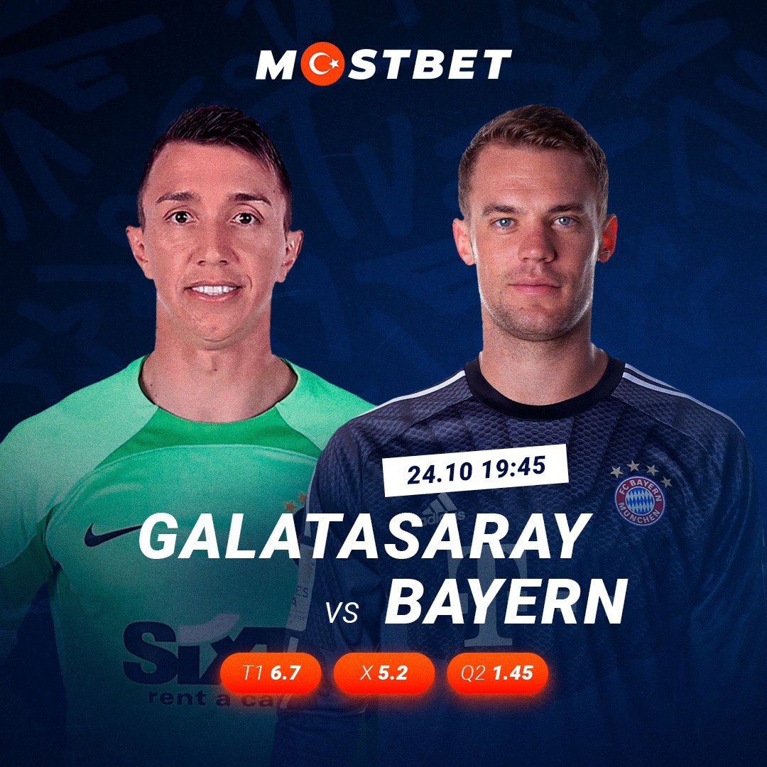 MostbetGirisTR2's tweet photo. 🇹🇷 Galatasaray 🆚 Bayern 🇩🇪

🏆UEFA Şampiyonlar Ligi

⏰ 19:45 - 24.10
Taraftarın desteğiyle Aslanlar puan almaya çalışacak ve savunmada kapanmaları pek mümkün değil; önde üst düzey oyuncular var ve Bayern'in önceki iki Şampiyonlar Ligi maçında yediği dört gol https://t.co/V3zL6mBV0b