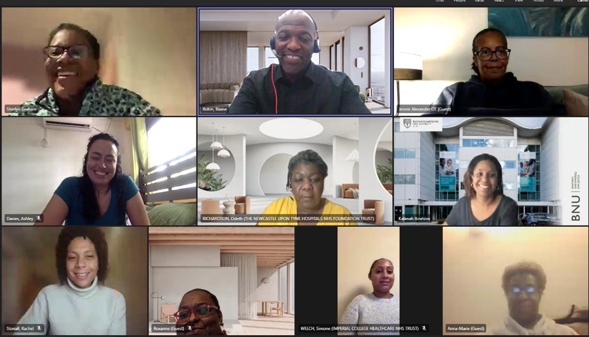 Another evening with the Writer's group UK OTs of Caribbean Heritage Network, 15 on the call including professors, researchers, academics, clinicians, private OTs, Leaders and Students as well as a social work friend :) #caribbeanOT #CaribbeanWriters #BlackHistory