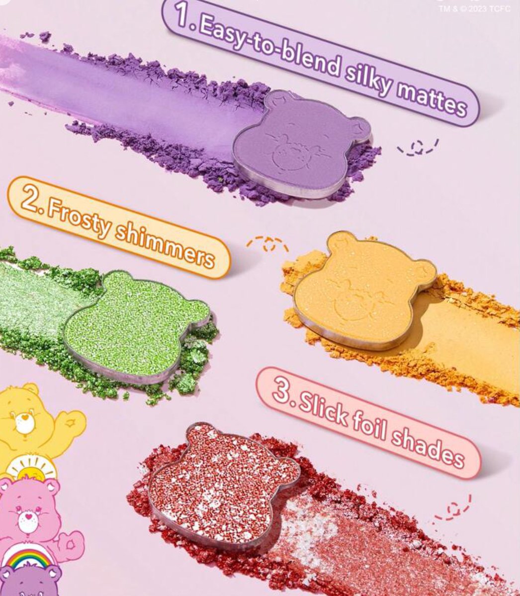 by_hachi's tweet photo. ★★ open preorder…  🌺✨
⛳️ (รอของ7-14 day ) !
• eye shadow ⭐️ Care Bears ꕁ  ⁺◟  ✿

price : 319.- • 𝗙𝗿𝗲𝗲 𝘀𝗵𝗶𝗽𝗽𝗶𝗻𝗴 ) 🛵🫧
 (มัดจำครึ่งราคา) 🛒  

 #พรีออเดอร์ #พรีออร์เดอร์เกาหลี #ส่งต่อแคร์แบร์ #CareBears #CareBearsthailand #ส่งต่อเครื่องสําอางค์ https://t.co/JEmZKHiBBi