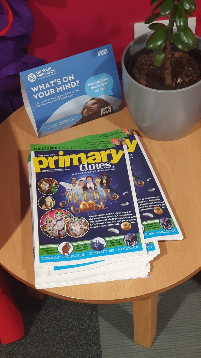 Spotted ‼️ big thanks to @hillviewprimary for spreading the word about On Your Mind Glos in their reception area. We love seeing how you’re promoting us so keep tagging us and sharing 🤗
