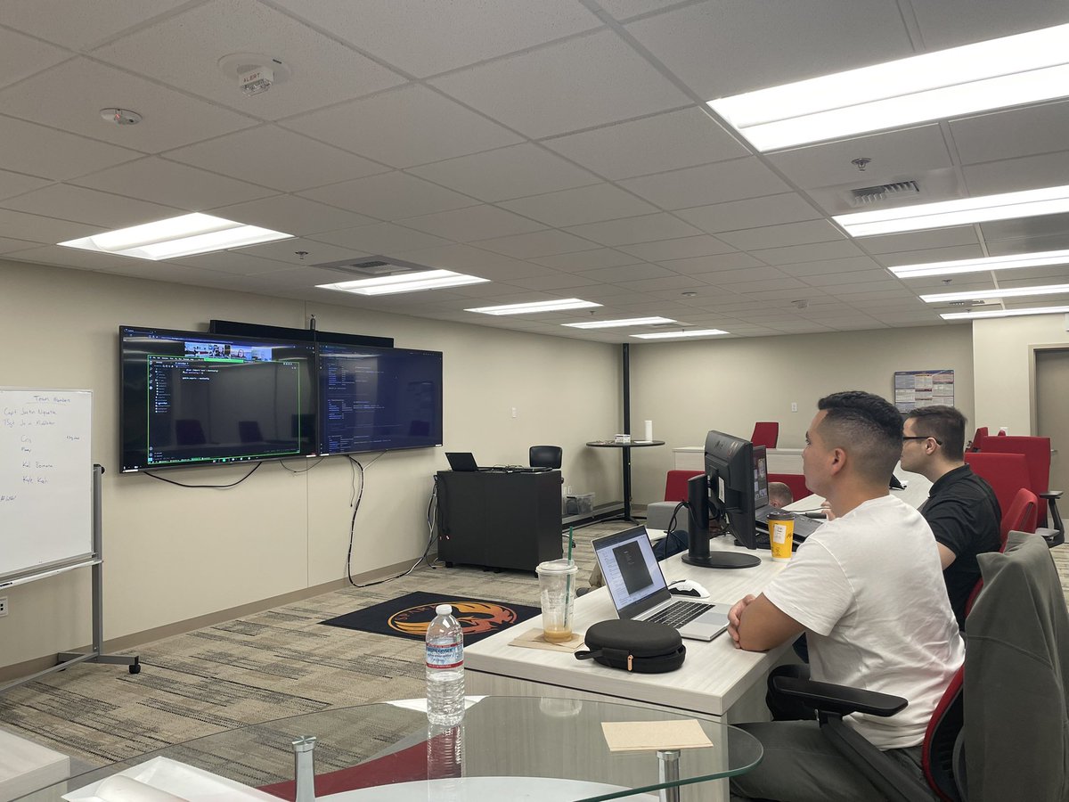 PhoenixSparkLab's tweet photo. Phoenix Spark’s First Semi-Annual Hackathon is under away! Keep an eye out for our future events as Phoenix Spark is always empowering &amp; inspiring Airmen to be the innovation they desire 🚀#innovation #distruptiveaf #phoenixspark #spark #hacking #coding #java #zoom https://t.co/V3v8a4mWuL