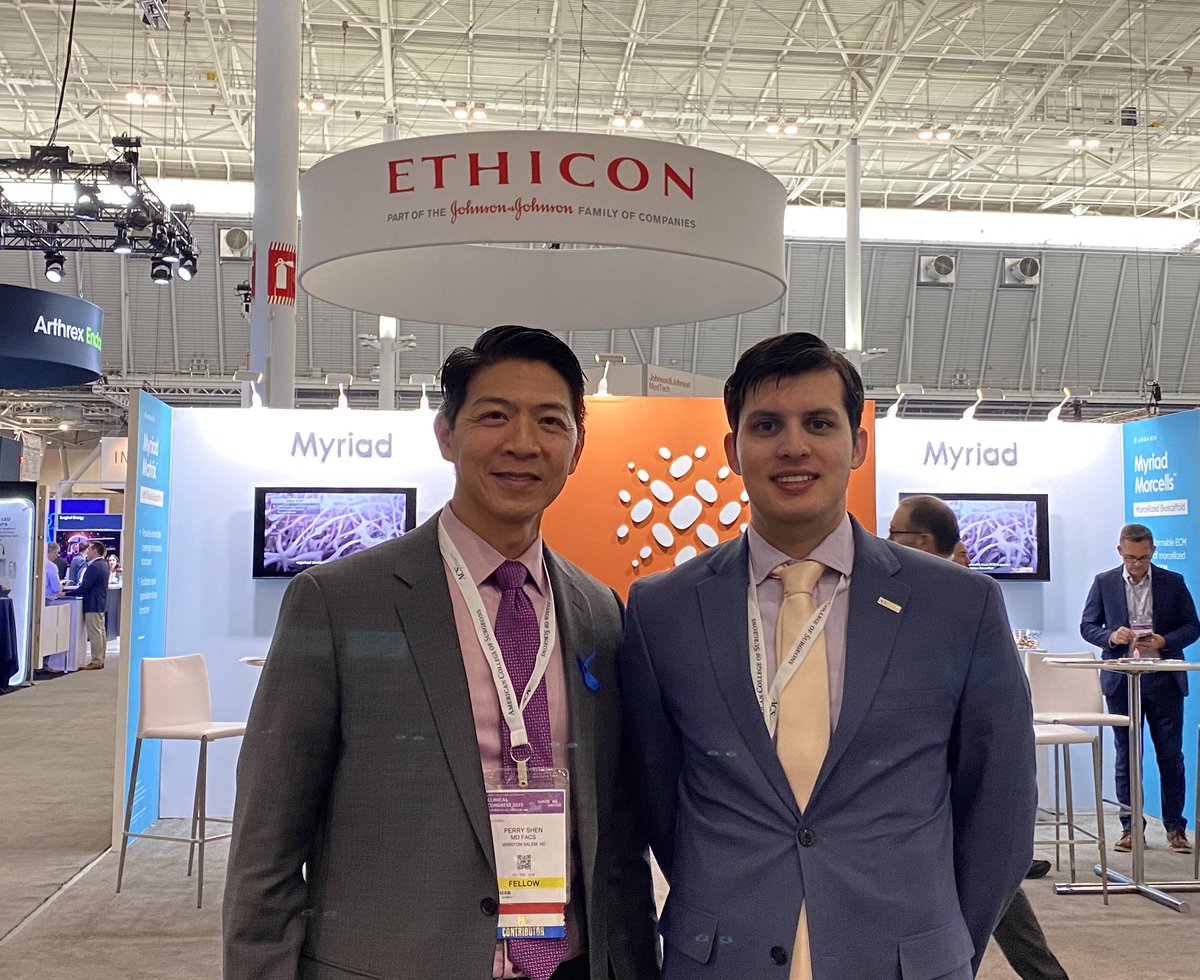 pshen777's tweet photo. Bigyan Mainali, PGY-4, presented at ACS Spectacular Cases session this morning (second year in a row) and was able to catch up with him afterwards. Great example of our highly accomplished Wake Forest residents. #ACSCC23 @WakeSurgEd @WakeSurgonc @NCSurgeons https://t.co/i0D8gOvpG8