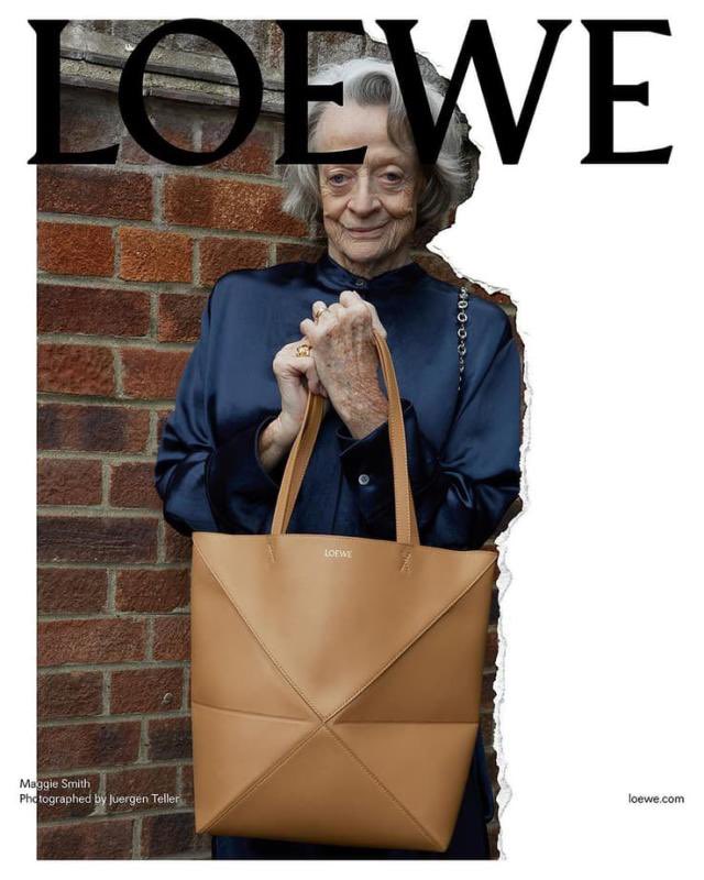 📸 Maggie Smith as the new face of @LoeweOfficial’s Spring Summer 2024 precollection, photographed by Juergen Teller