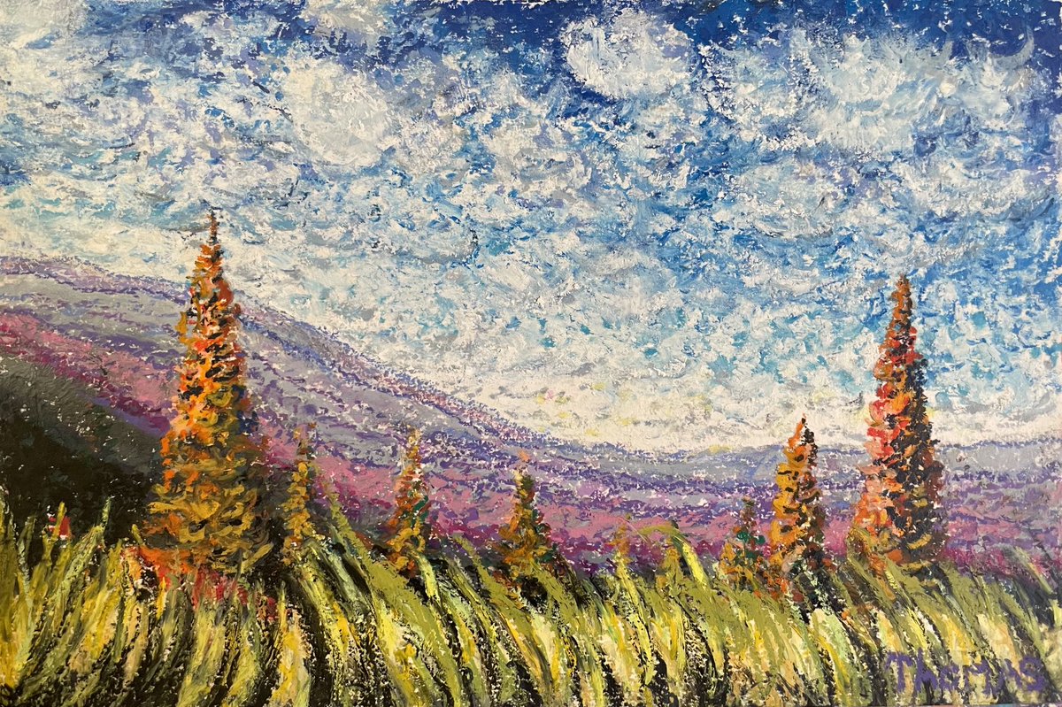 TTush5's tweet photo. Thomas Tuchscher Oil Pastel https://t.co/kjd9qJgMeP