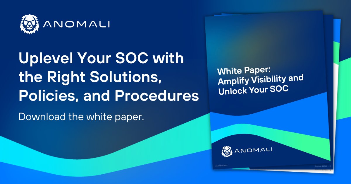 Pressured to 'do more,' but your siloed technology isn't up to the task? Read the white paper for strategies your SOC can implement: anomali.com/amplify-visibi…