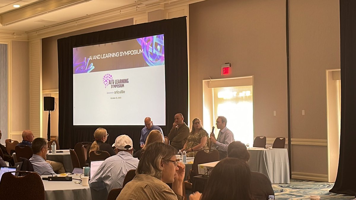 mikeshafferme's tweet image. Today I’m attending the AI & Learning Symposium at @devlearn.  We’ve been learning and sharing experiences with our experiences with AI.  So much fun! #learning #devlearn2023 #ai