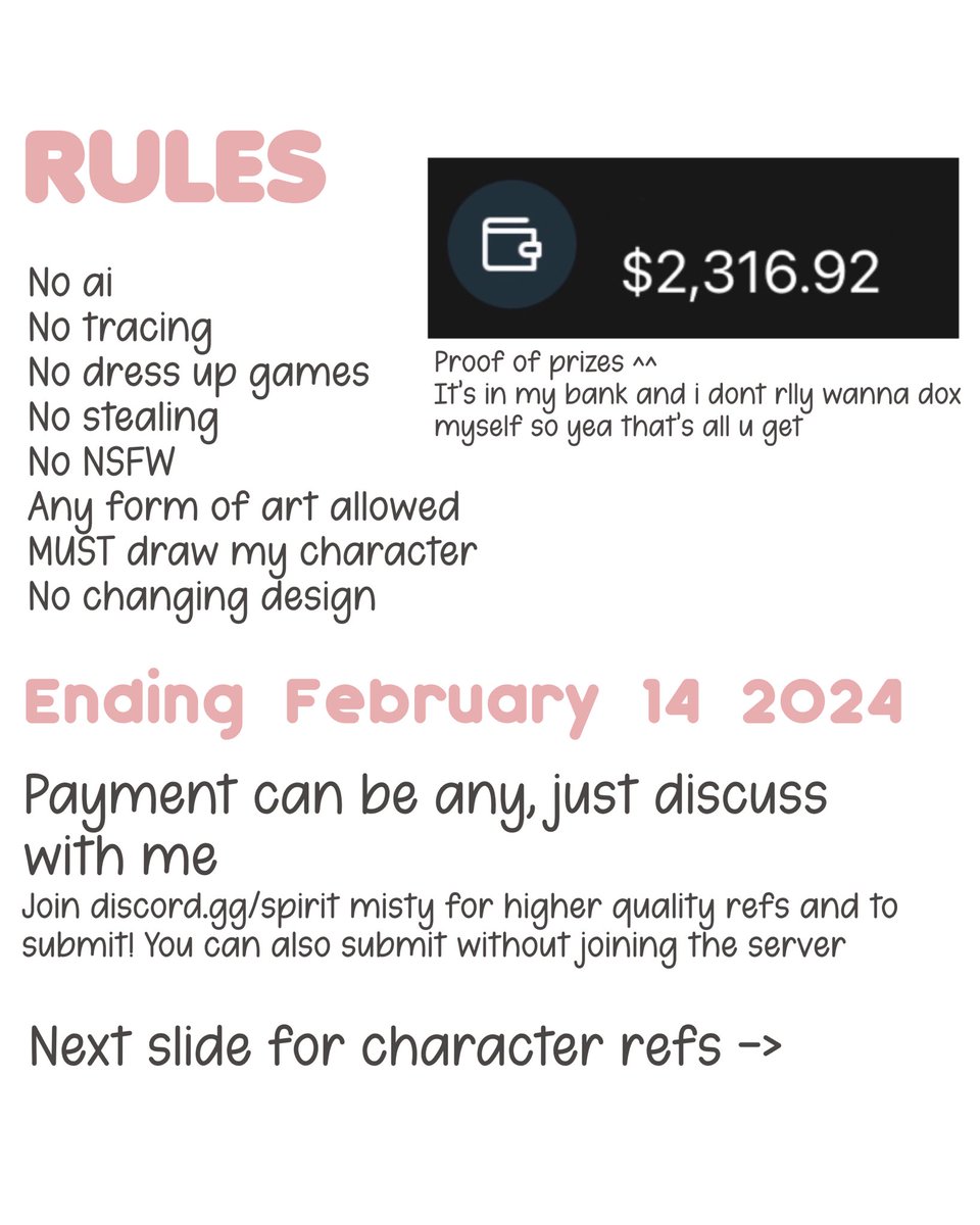 hiranotaigas's tweet photo. -ˏˋ $300 Art Contest! ´ˎ˗
[#shoe300contest] 

Hii im hosting an art contest with a prize pool of 300$!

More information in thread https://t.co/bZ60YUJwb9