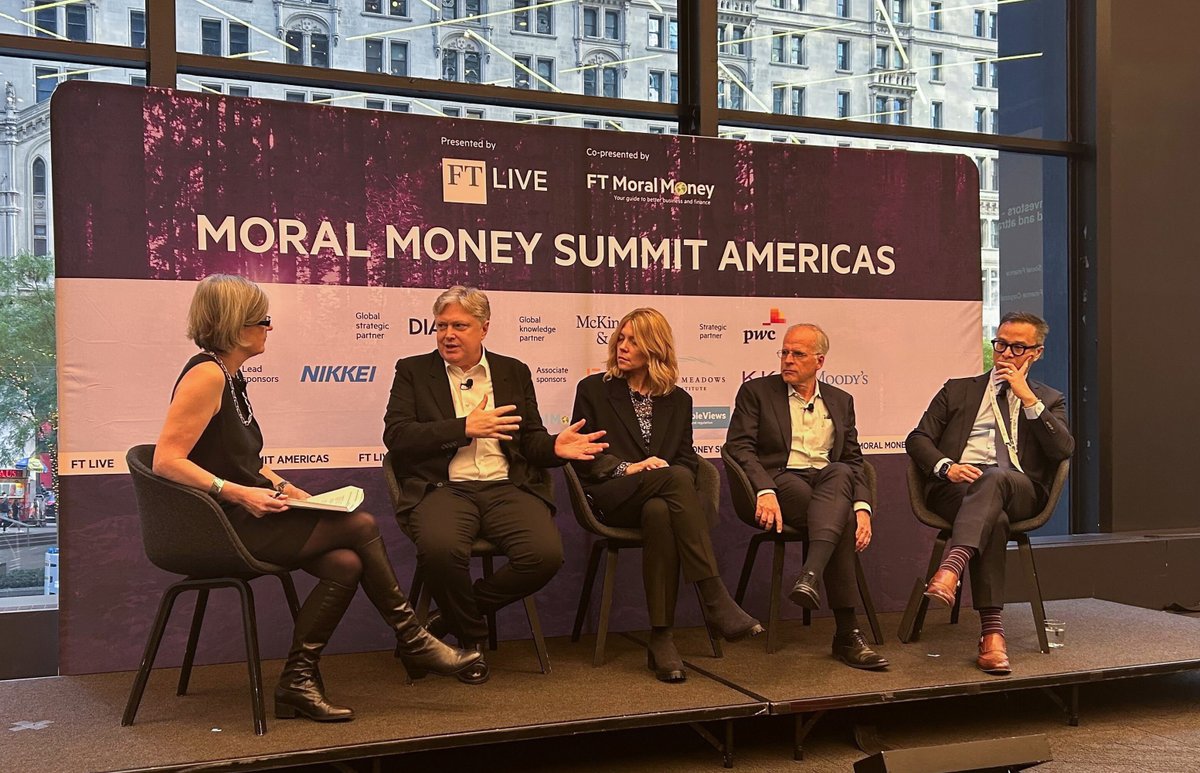 Our John Fischer shares his thoughts on the evolving landscape of impact investing at @ftmoralmoney alongside @calvertimpcap's @JennPryce, @SocialFinanceUS's Michael Grossman, @IFC_org's Luyen Tran, & moderated by @FT contributor @seremony. 

#FTMoralMoney #impinv