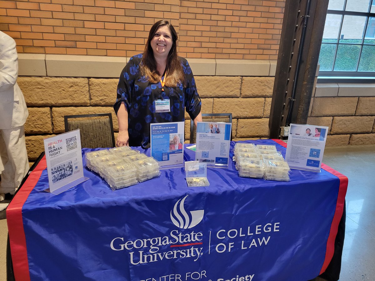 Come visit our booth at the Public Health Law Conference in MN! Excited for a fantastic agenda, including a few @GeorgiaStateLaw grads! #PHLC2023