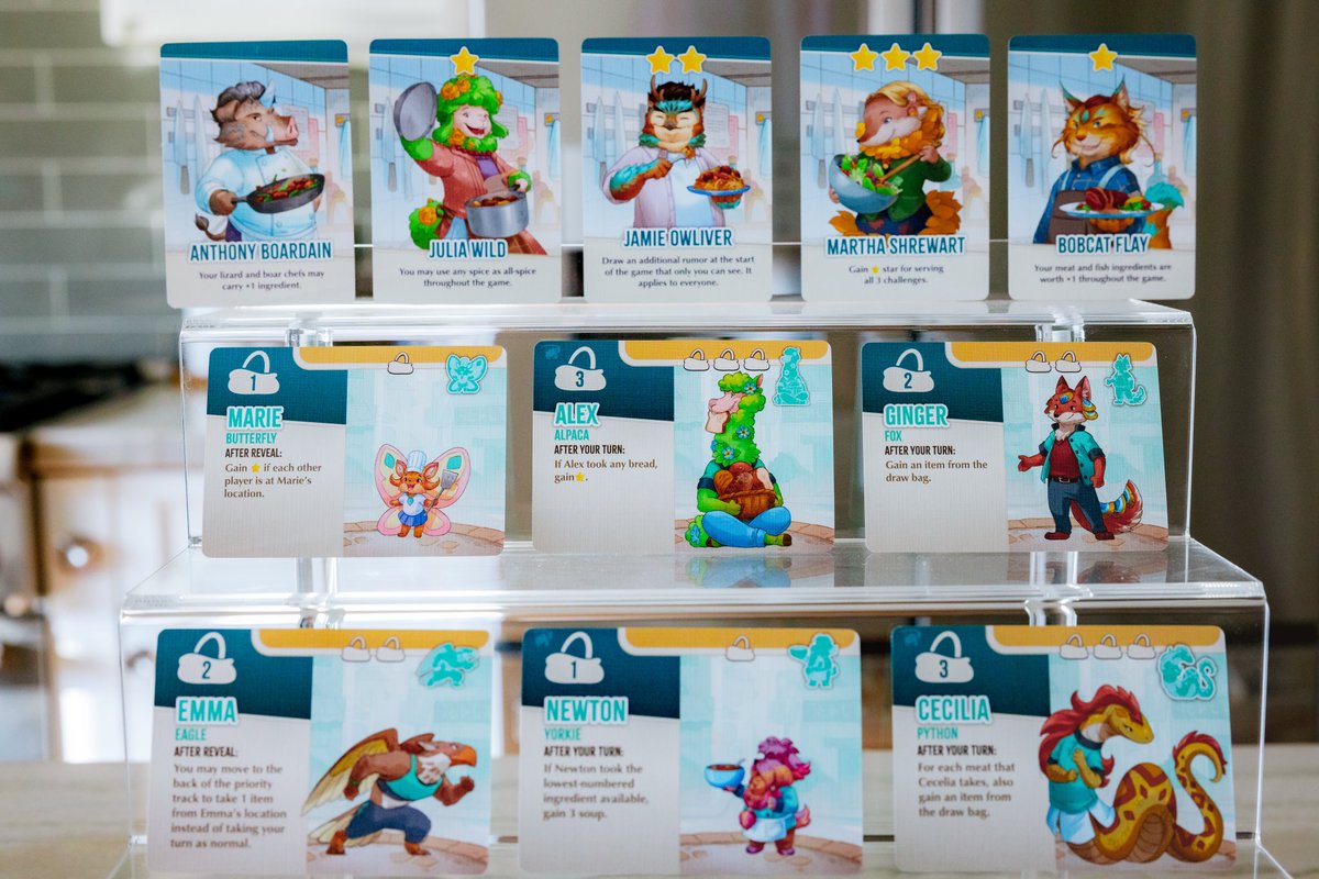 I just saw Critter Kitchen have these little tiny pots to put the soup tokens in this game 🍲 along with metal ✨ stars✨ IM WEAK 😭 here’s a link to the kickstarter if you wanna see! kck.st/3tGZ1fH

*not a sponsored post*