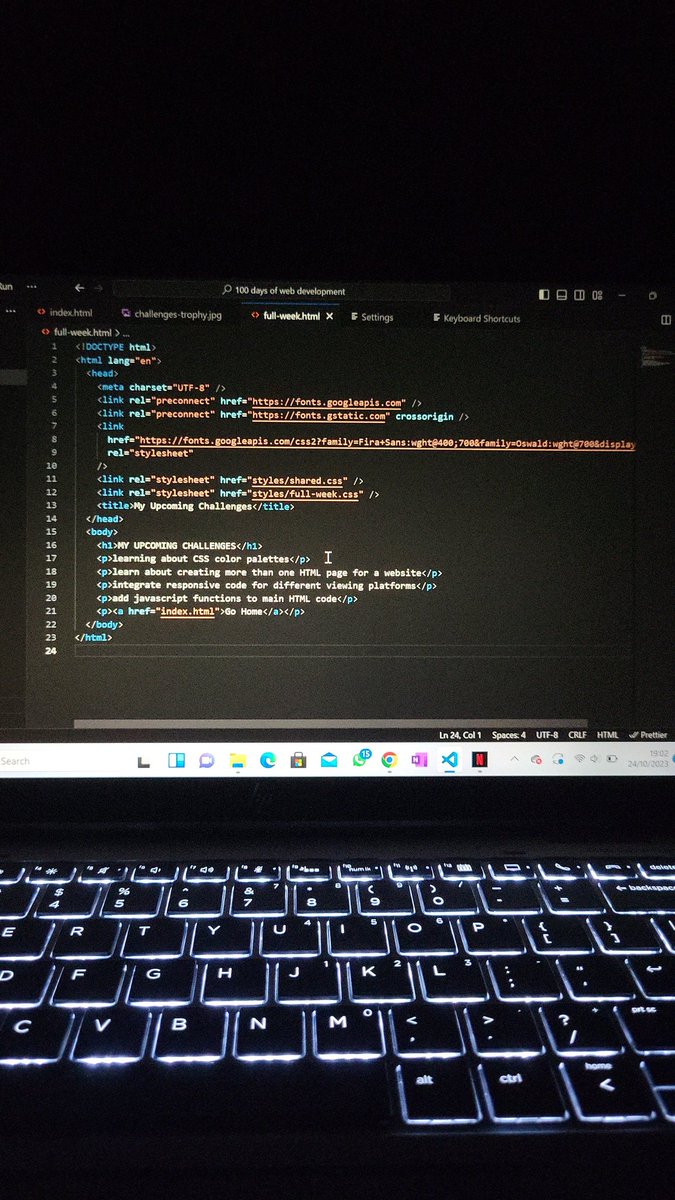 ChimdaluEmekekw's tweet image. Day 5 of my #100daysofwebdev challenge 

Today, I learned how to add images to a website. I also learned how to create multiple CSS and HTML documents for a single website and how to link them all together