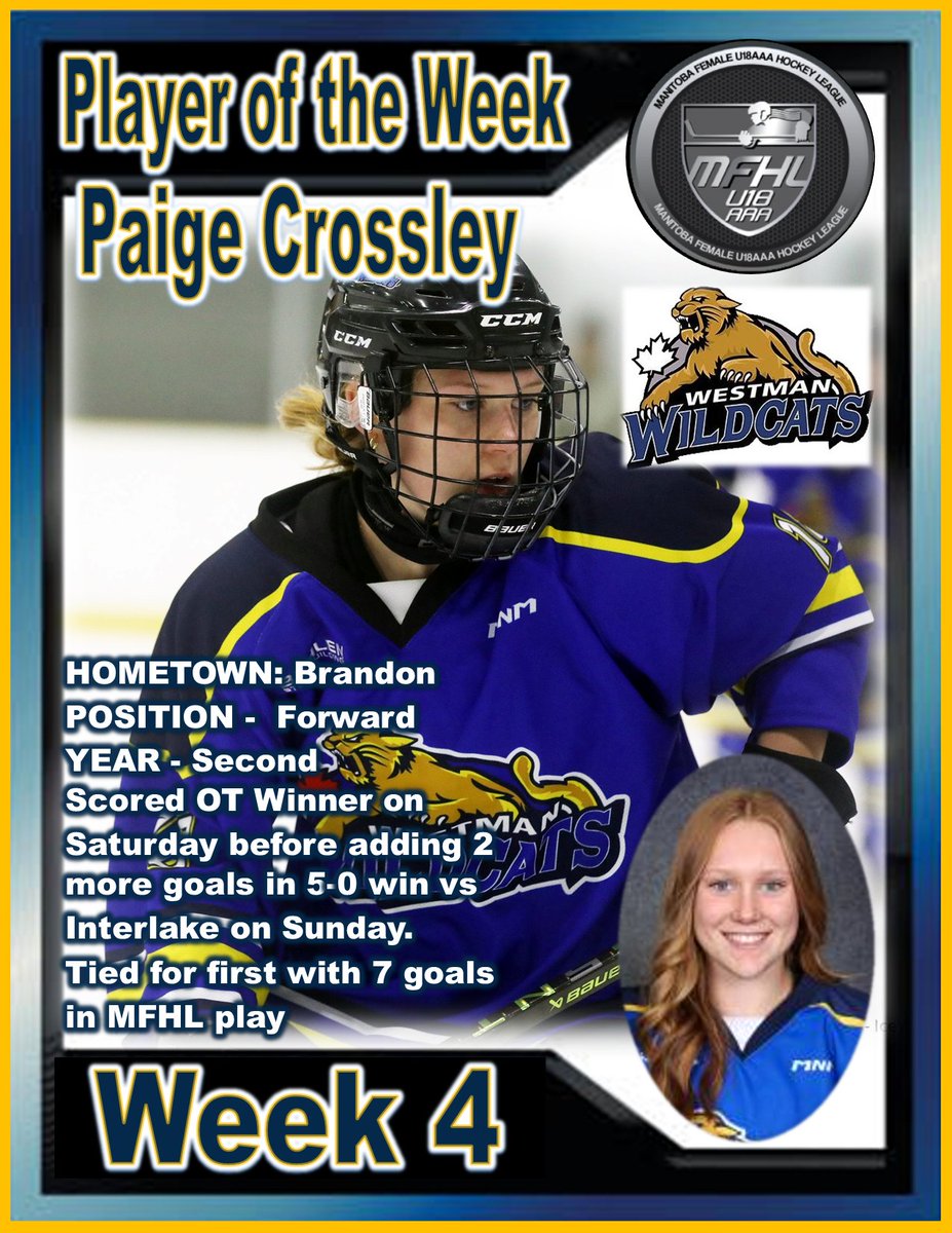 Manitoba Female Hockey League - U18 AAA tweet media