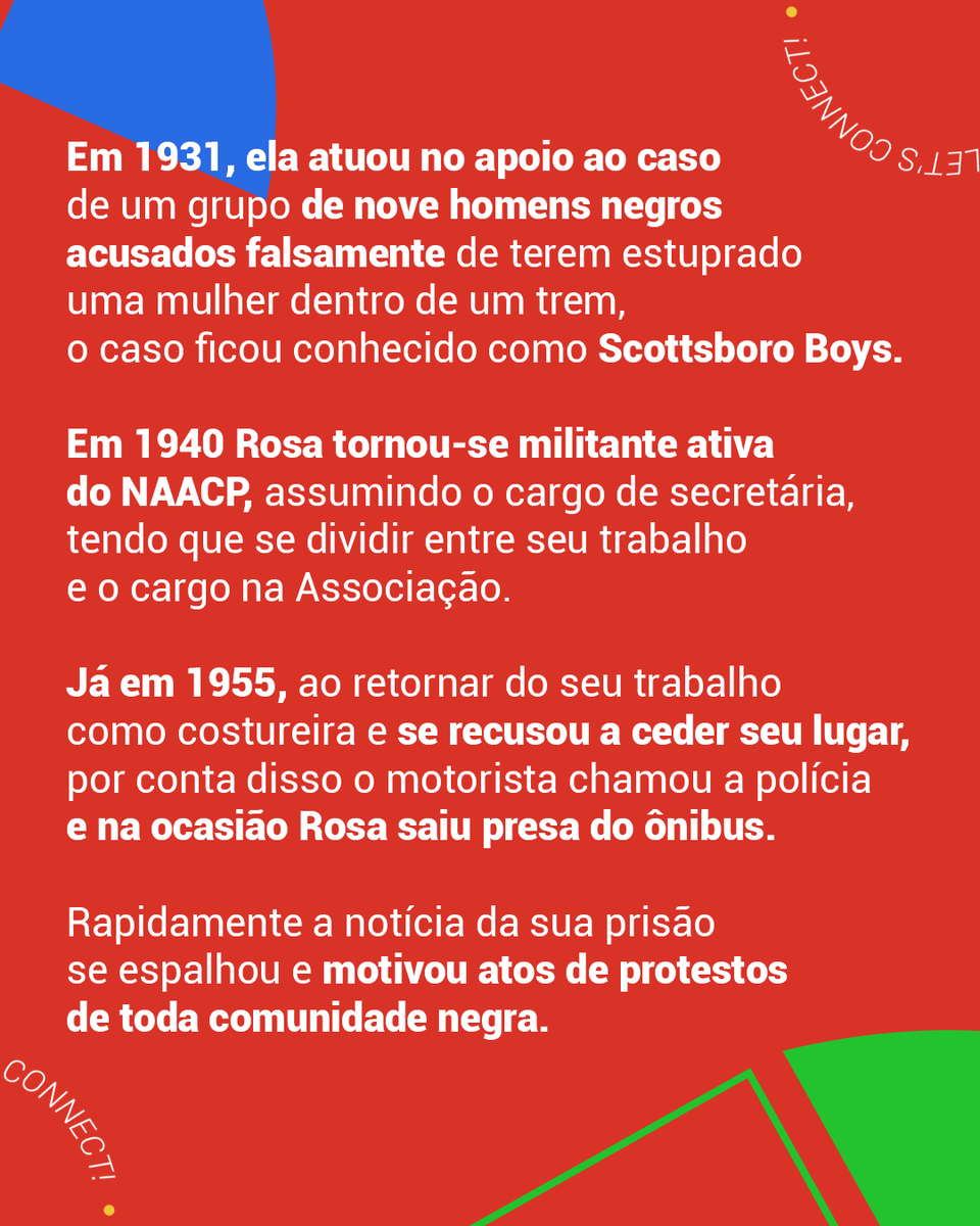 AfroDspConnect's tweet photo. 🖤✨ Hoje, completamos 18 anos sem Rosa Louise McCauley, conhecida como Rosa Parks. Uma grande ativista negra norte-americana e símbolo do movimento dos direitos civis nos Estados Unidos. Arrasta pro lado e vem saber um pouco mais e relembrar a história dela. 

#RosaParks https://t.co/09OzMrFOdB
