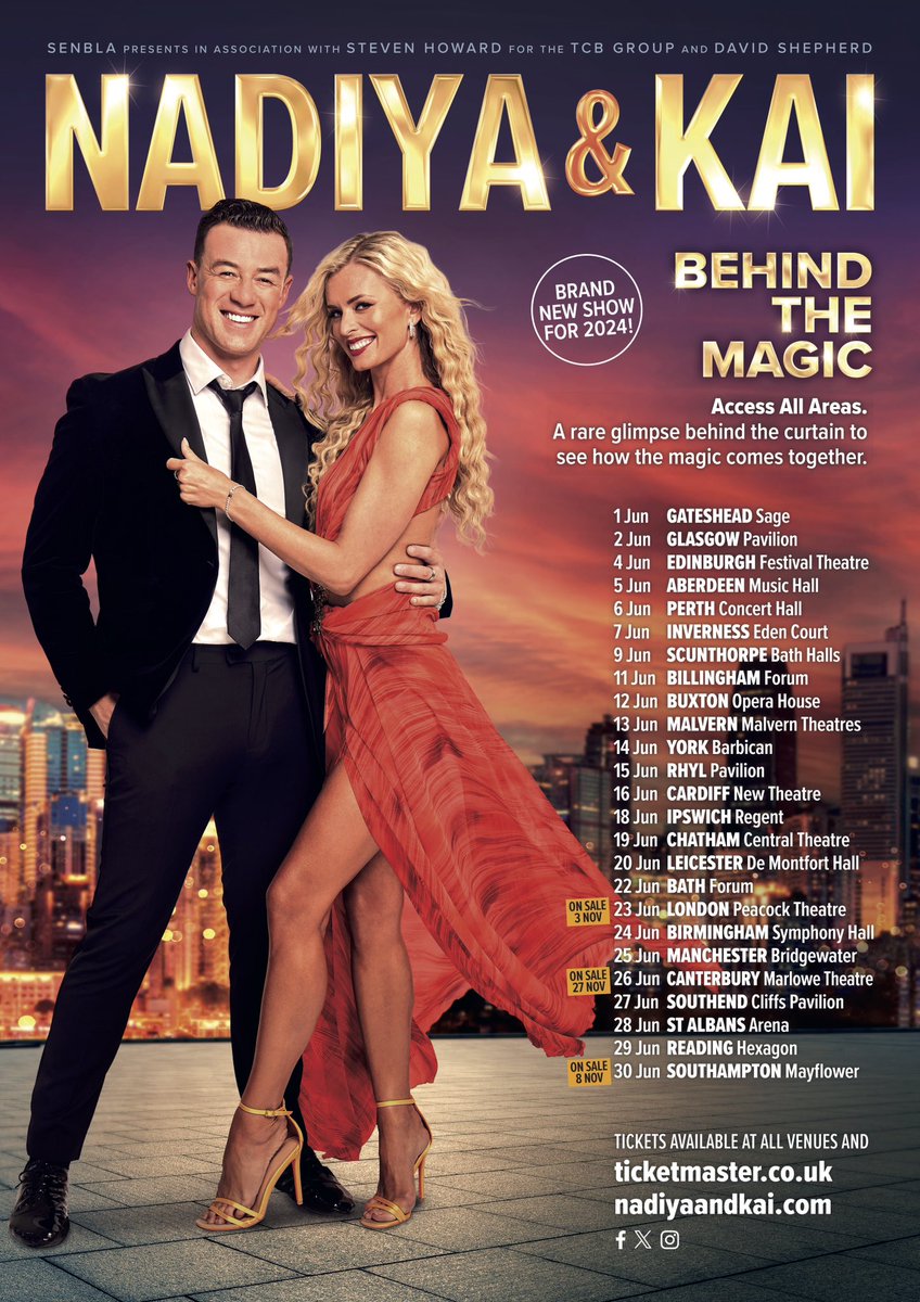 We are so excited to announce the dates for our brand new show ‘Behind the Magic’! Which date will you be coming to? 💃🕺 Tickets go on sale this Friday 27th Oct, but for a chance to book tickets in our exclusive 24 hour presale on Thursday 28th Oct, sign up now in our bio link!