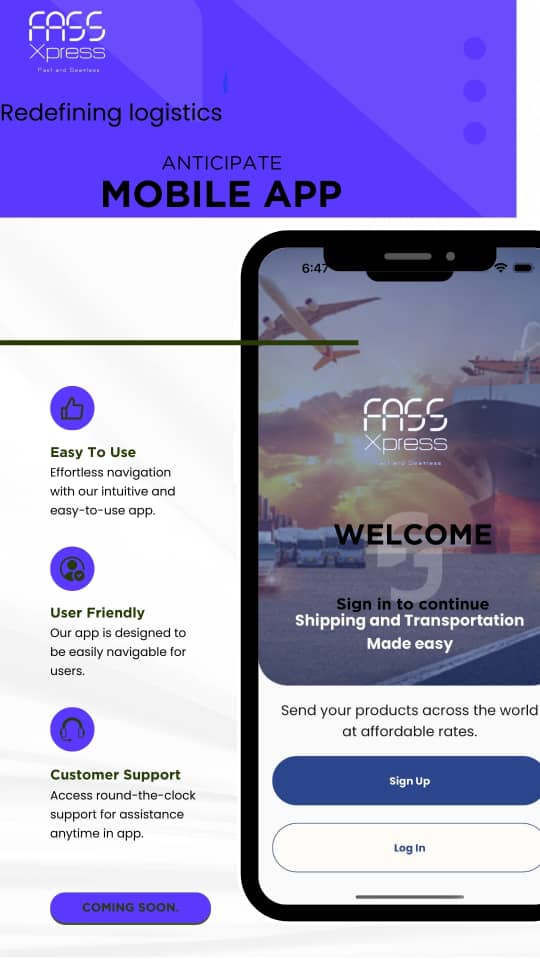 FassXpress's tweet photo. Fassxpress is the ultimate app for all your delivery needs. Whether you want to ship a package, order food, or book a ride, Fassxpress will find you the best logistics company nearby. Don’t wait, download Fassxpress today!
#FassxpressApp #FastAndEasyDelivery
#LogisticsNearYou: https://t.co/GGoUPiTMnF