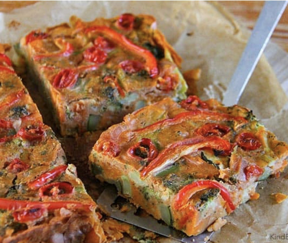 These are soooo good! Easy vegan 'pie' squares without a crust. They hold together really well and really hit the spot. High in protein and very healthy. Gluten-free too!
kindearth.net/easy-vegan-veg…
#veganhour #gramflour