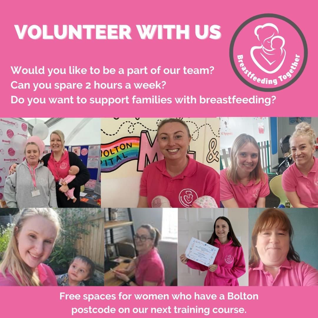 💕VOLUNTEER TRAINING IN BOLTON Dates: 🤱1st November 2023 🤱8th November 2023 🤱15th November 2023 Times: 9.45am-2.15pm 💕⭐You are welcome to bring along babies/children 💕⭐ Click the link if interested…. forms.office.com/pages/response… Please share 💕 #volunteer #training