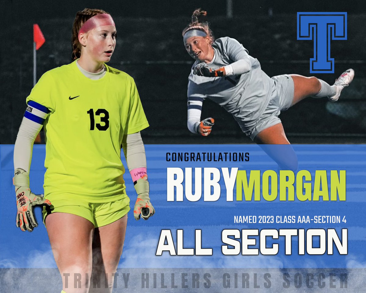 Congratulations <a href="/RubyMorgan_13/">ruby morgan</a> for being selected to the All Section Team! We are proud of you! <a href="/Trinity_Hillers/">Trinity Athletics</a> <a href="/hillerhooliganz/">HILLER HOOLIGANS</a>