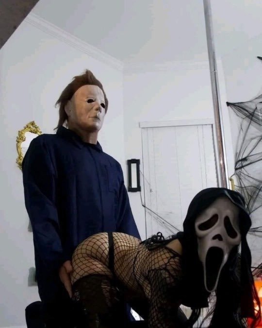 OrgasmGifs's tweet photo. who’s tryna recreate this with me?? 🎃👻🧡 https://t.co/oMuE18sDkj