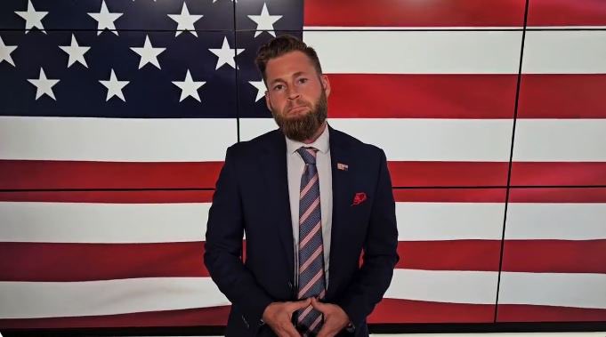 Infowars host, Owen Shroyer, never entered the Capitol building but, he was sentenced to 60 days in prison relating to the events of Jan. 6, 2021.

Owen will go to prison for free speech today.

#PoliticalPrisoner #J6 #OwenShroyer
Read more: thepostmillennial.com/breaking-owen-…