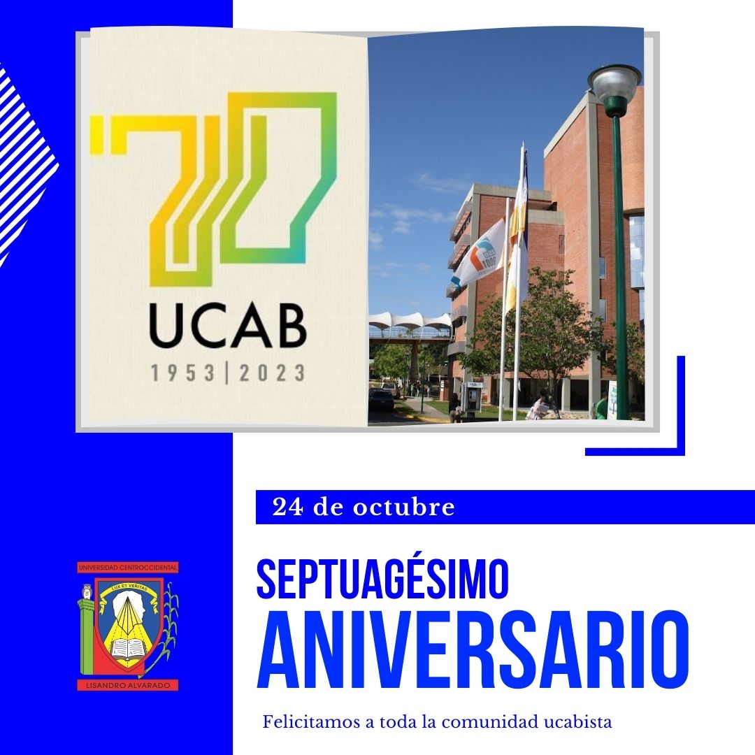 Felicidades a @enlaucab por sus 70 años comprometidos con el futuro de Venezuela