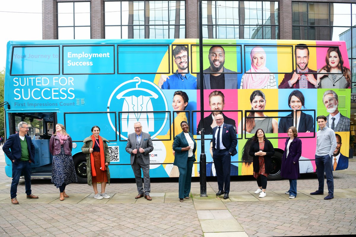 jassansi's tweet image. Congratulations to @SuitedForBham on the launch of their fabulous bus allowing this incredible Birmingham based charity to take their support out into the neighbourhoods they are most needed. 

Suited for Success helps those who may have been unemployed for a long time or…