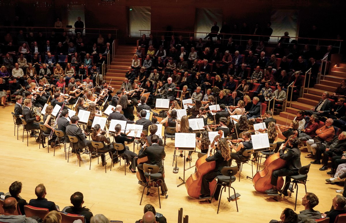 Daniel Barenboim (@dbarenboim) on Twitter photo Yesterday, Daniel Barenboim led the Orchestra of the <a href="/Barenboim_Said/">Barenboim-Said Akademie</a> Akademie in its first concert of the season. It held a significance far beyond the music. It was an expression of humanism, allowing people to come together in empathy and understanding.
📷 Stefan Maria Rother Yesterday, Daniel Barenboim led the Orchestra of the <a href="/Barenboim_Said/">Barenboim-Said Akademie</a> Akademie in its first concert of the season. It held a significance far beyond the music. It was an expression of humanism, allowing people to come together in empathy and understanding.
📷 Stefan Maria Rother