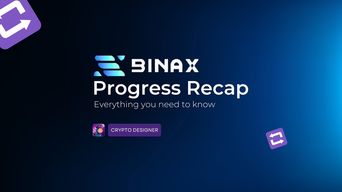 The past days has been intensively busy with maximal productivity on <a href="/BinaX_Protocol/">BinaX</a>

A lot of progress made and milestones achieved. 

So In this post,  I will tell you about the latest updates happening on; #BinaX

Read to the end.. airdrops and giveaways included 🧵