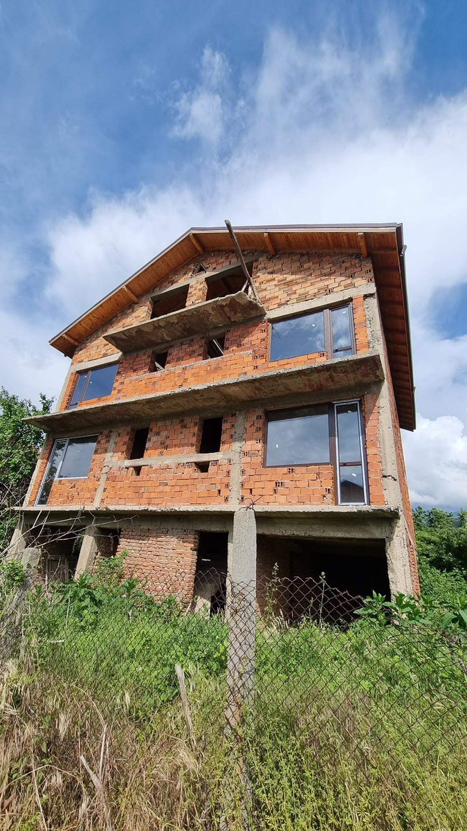 Hello again,
I am posting an update of the house,last photo was from the start.
Outside insulation is almost finished, the terraces will have iron railing in black,this detail is missing and some other small parts.
Next- we'll turn the garages into a fitness and a room for relax
