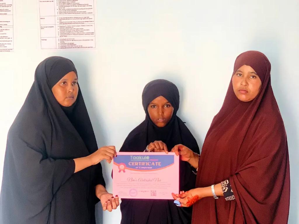 TAAKULONGO's tweet photo. Garowe: 24 October 2023: Skill trainees graduated from Garowe safe space getting their certificated.
@UNFPA @UNFPA_SOMALIA @UNSomalia @GizTvet @CefaKenSom @unicefsomalia @WHOSom @UNSOS_ @UNinSomalia
#organisation #GBV #Taakulo #ngo https://t.co/BNnq2H73Qm