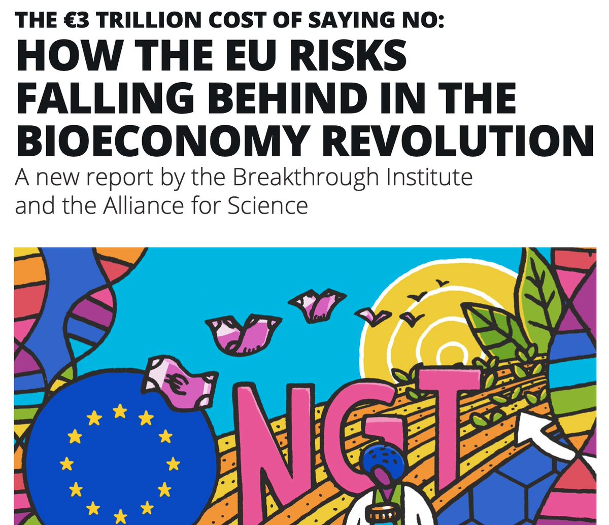I authored a new report on the potential impact of EU restrictions on New Genomic Techniques (NGTs)! with <a href="/mark_lynas/">Mark Lynas</a> <a href="/ScienceAlly/">Alliance for Science</a> <a href="/danrejto/">Dan Rejto 🇺🇸🌎🍴</a> and <a href="/SustainingNow/">Chris Gambino ☕️</a>

Available for download here: thebreakthrough.org/issues/food-ag…