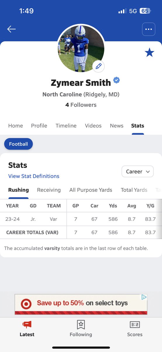 _Mann1upp's tweet photo. Here is my stats through week 8 !! ⭐️ https://t.co/hSUys9US7d
