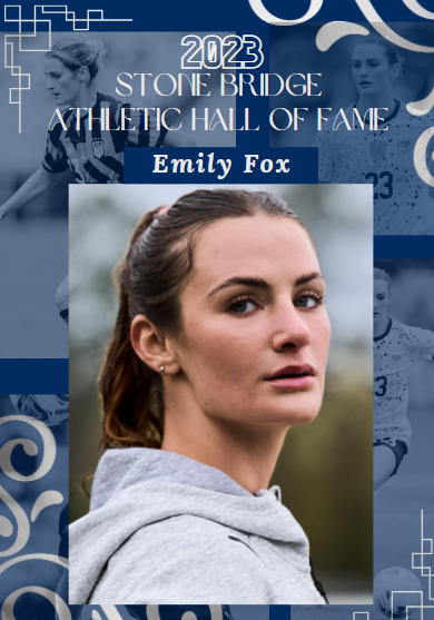 We are proud to announce our Hall of Fame Class of 23-24! Emily Fox, Athlete, Class of '17, US World Cup Soccer Player