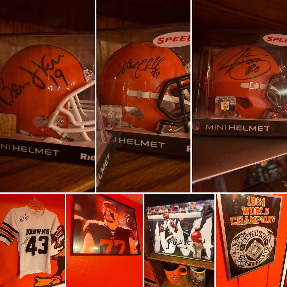 MailmanSmeado's tweet photo. Couple new updates to the @Browns room baby! We need playoffs!!! https://t.co/D8cB61mBtP