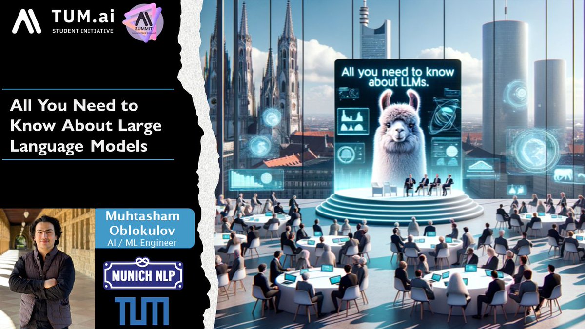 🎉 Excited to share the recording of our workshop at the <a href="/TUMai_official/">TUM.ai</a> Summit last weekend 🎥

Our co-founder, <a href="/Muhtasham9/">muhtasham</a>, gave an extensive and engaging overview of the workings of LLMs, from tokenization all the way to finetuning Llama2!

➡️youtu.be/Ug5c92gxDu0