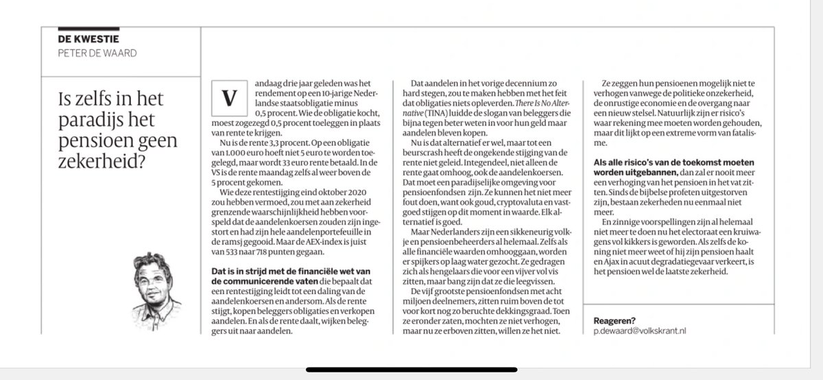 “Toen ze onder dekkingsgraad zaten, mochten ze niet verhogen.
Maar nu ze er boven zitten willen ze het niet”.
Midden in de roos.
⁦<a href="/volkskrant/">de Volkskrant</a>⁩
⁦<a href="/PieterOmtzigt/">Pieter Omtzigt</a>⁩ ⁦<a href="/lientje1967/">Caroline van der Plas</a>⁩ ⁦<a href="/telegraaf/">De Telegraaf</a>⁩ ⁦<a href="/ADnl/">AD.nl</a>⁩ ⁦<a href="/NUnl/">NU.nl</a>⁩ ⁦<a href="/FD_Nieuws/">FD Nieuws</a>⁩ ⁦⁩⁦<a href="/NOS/">NOS</a>⁩